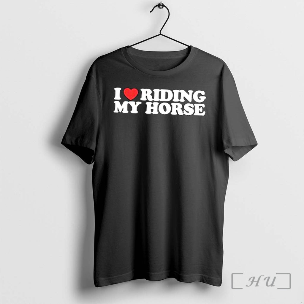 Officials I Love Riding My Horse Red Heart Premium T Shirts Sweater Hoodie Jpg