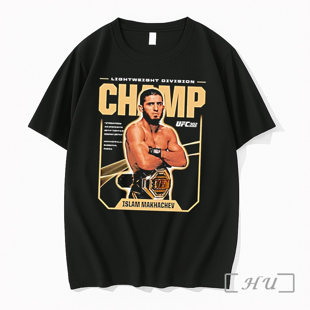 Officials Islam Makhachev Ufc 302 Lightweight Division Champ Black