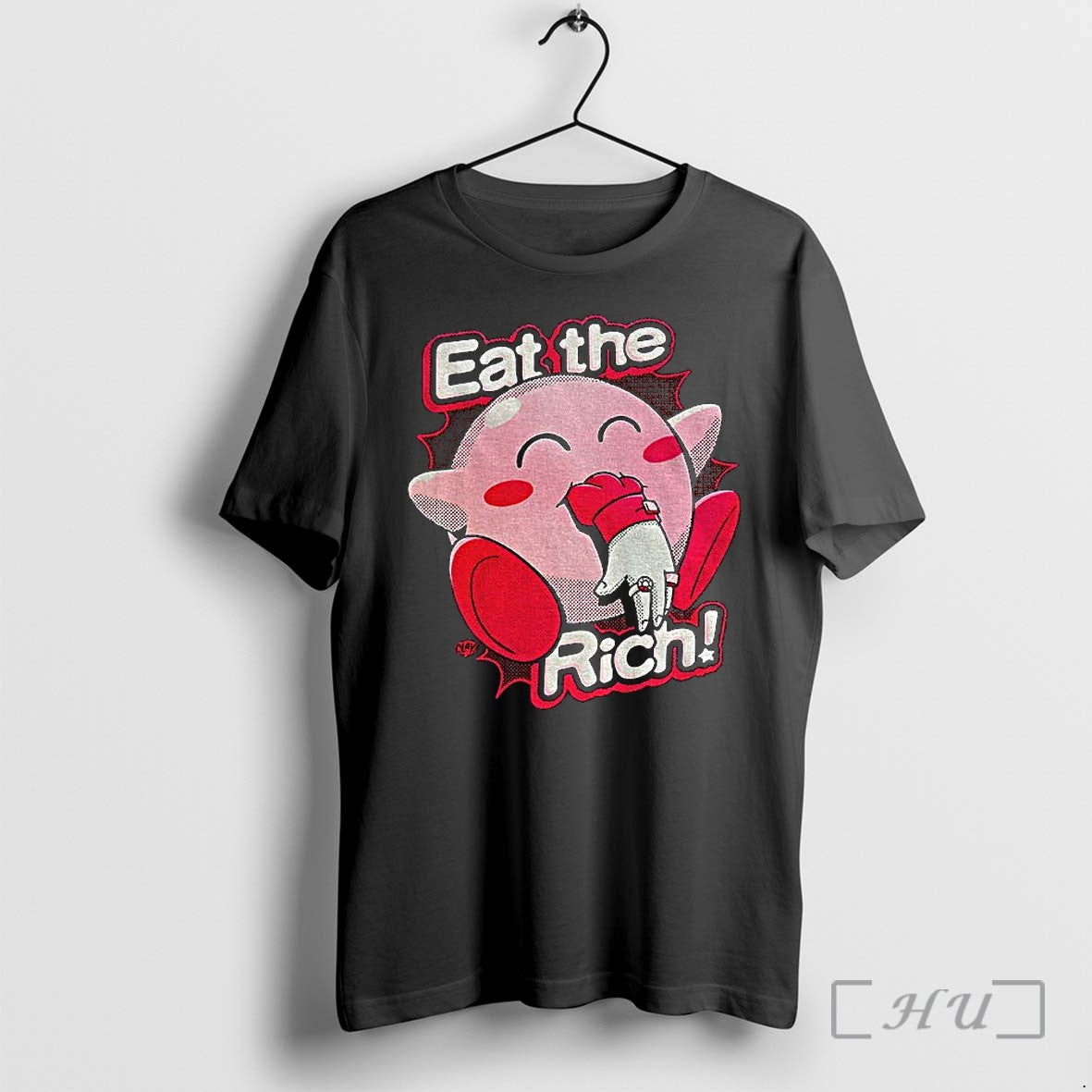 Officials Kirby Eat The Rich Meme Funny Premium T Shirts Sweater Hoodie Jpg