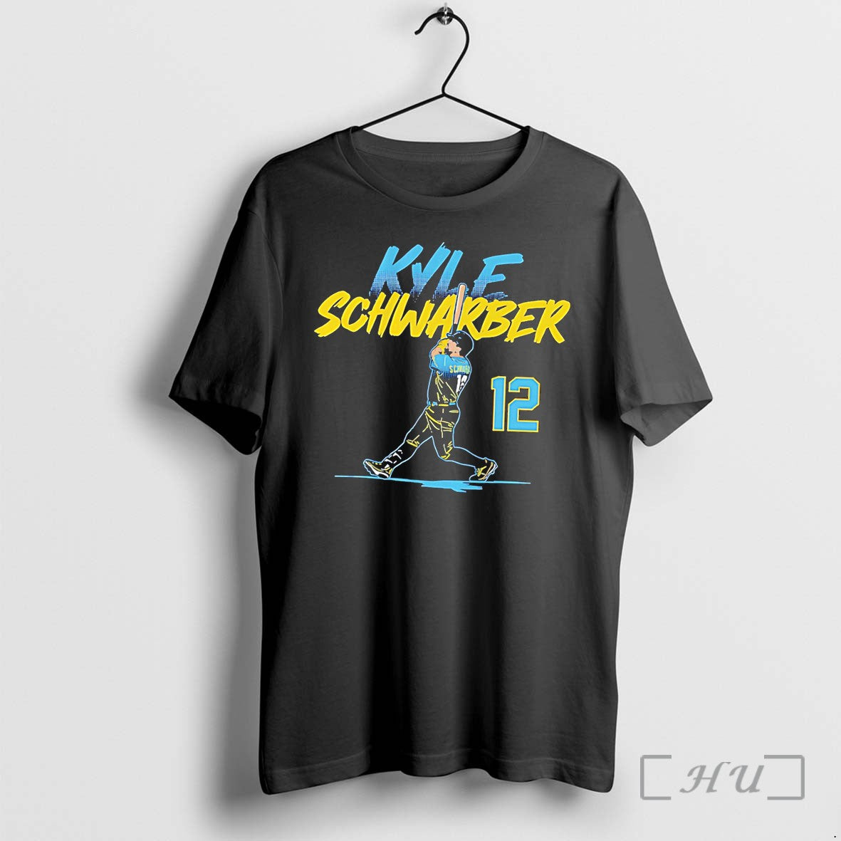 Officials Kyle Schwarber Philadelphia Phillies Philly Slugger Swing Number Tee