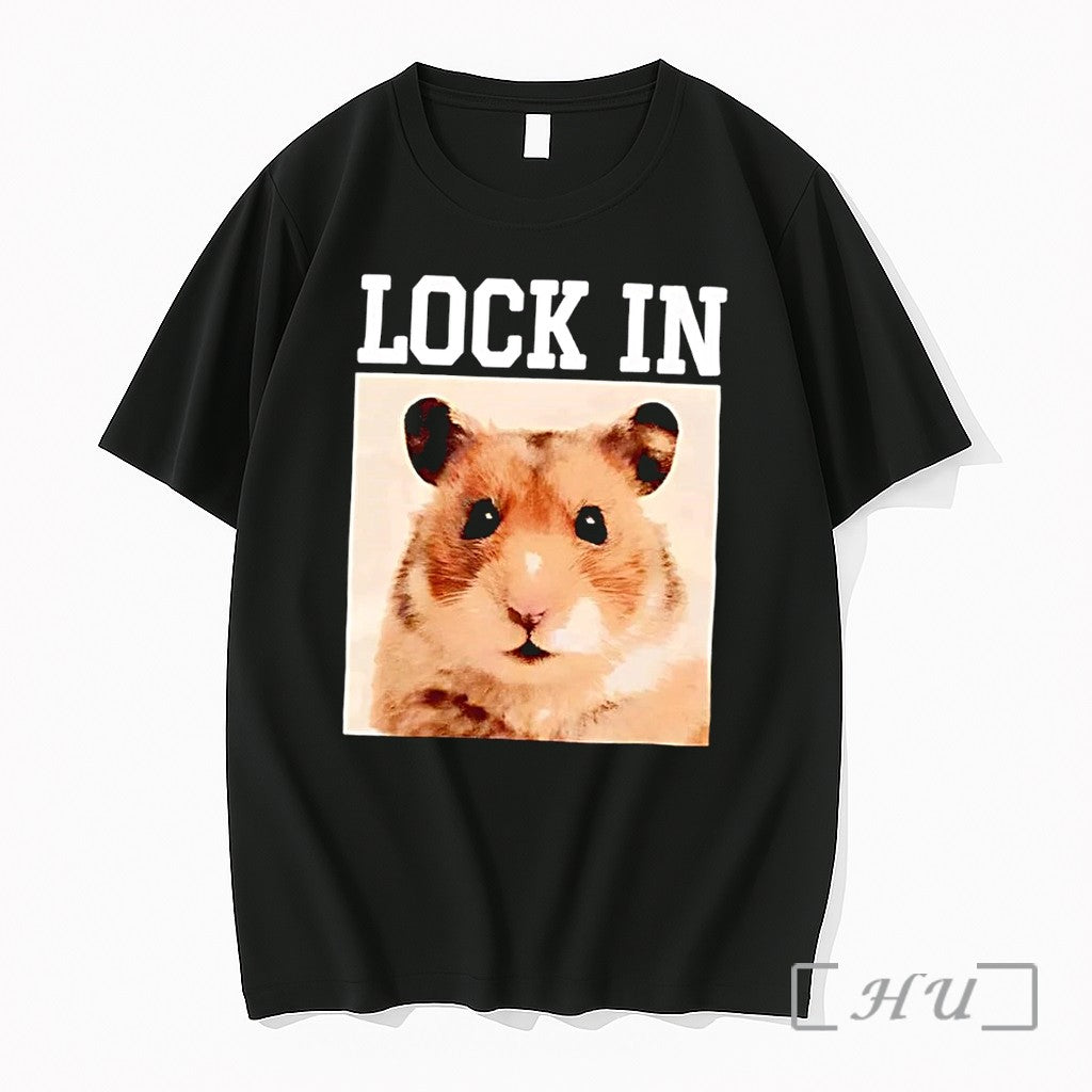 Officials Lock In Hamster Graphic Black Premium T Shirts Sweater Hoodie Jpg