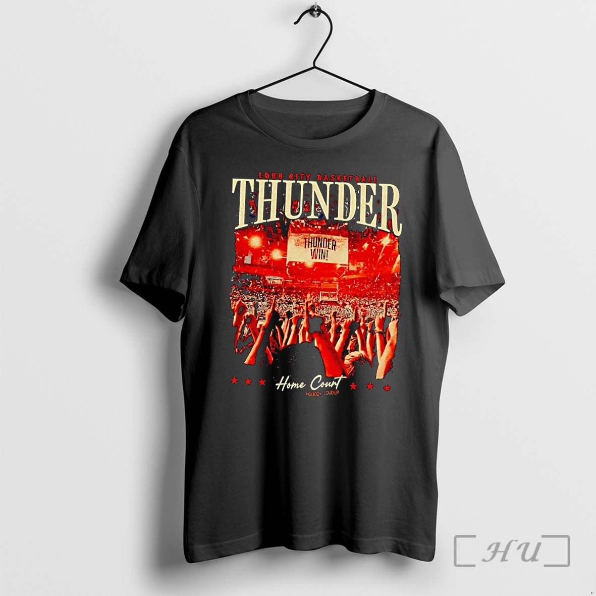 Officials Loud City Basketball Thunder Win Home Court Nobody Louder Black Premium T Shirts Sweater