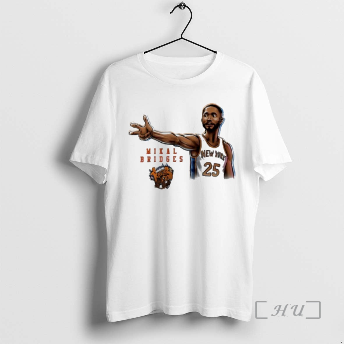 Officials Mikal Bridges New York Knicks Player Pose Star