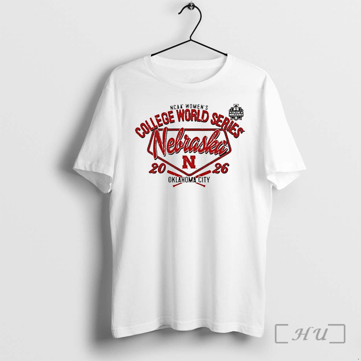 Officials Nebraska Cornhuskers Ncaa Womens College World Series 2026 Oklahoma City Softball Premium T Shirts