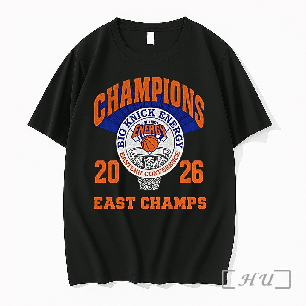 Officials New York Knicks Nba Big Knick Energy Eastern Conference Champions 2026 Premium T Shirts