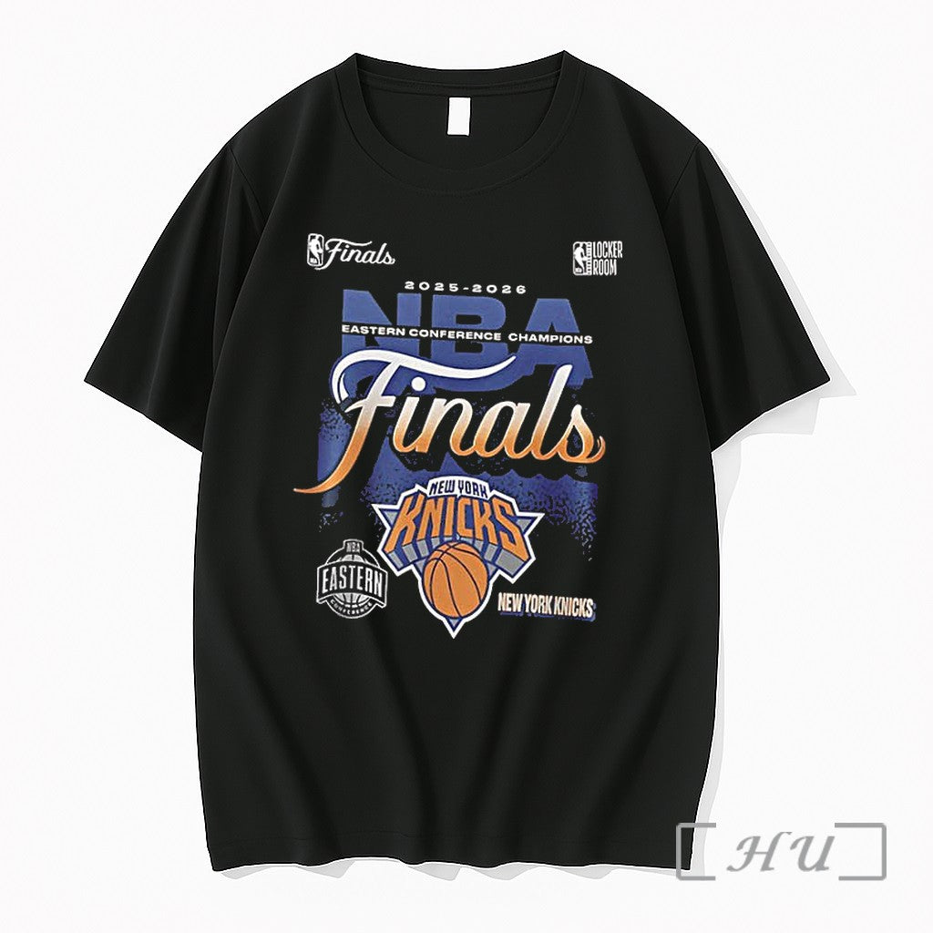 Officials New York Knicks Wins 2025 2026 Eastern Conference Champions Trophy Signatures Premium T Shirts