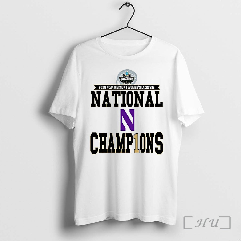 Officials Northwestern Wildcats 2026 Ncaa Division I Womens Lacrosse National Champions Premium T Shirts Sweater
