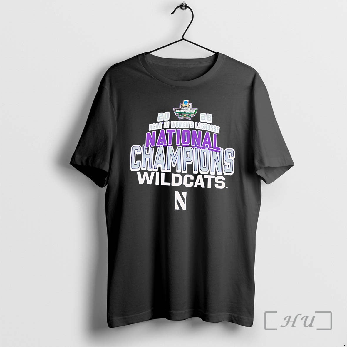 Officials Northwestern Wildcats 2026 Ncaa Womens Lacrosse National Champions Tee