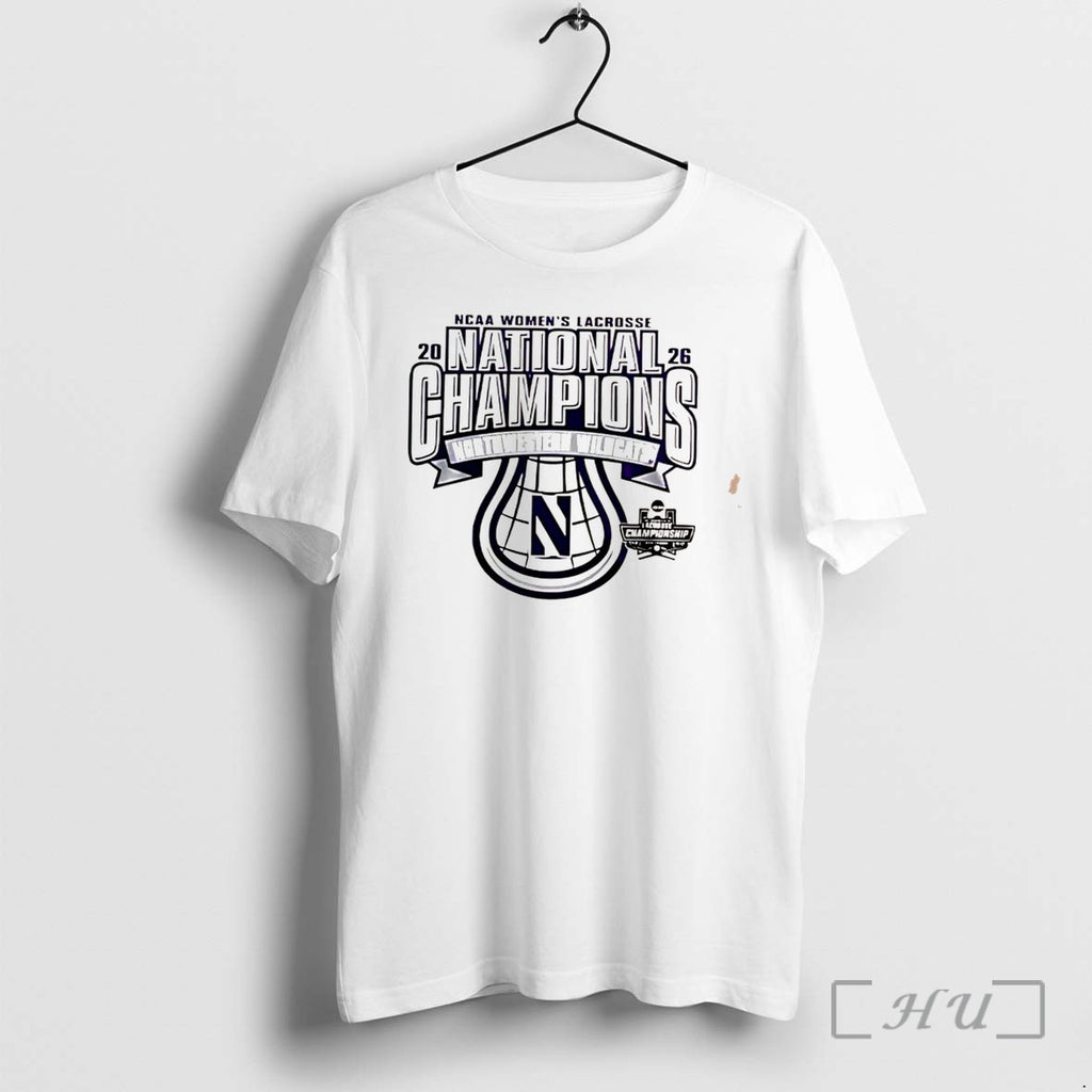 Officials Northwestern Wildcats Womens Lacrosse 2026 National Champions Tee