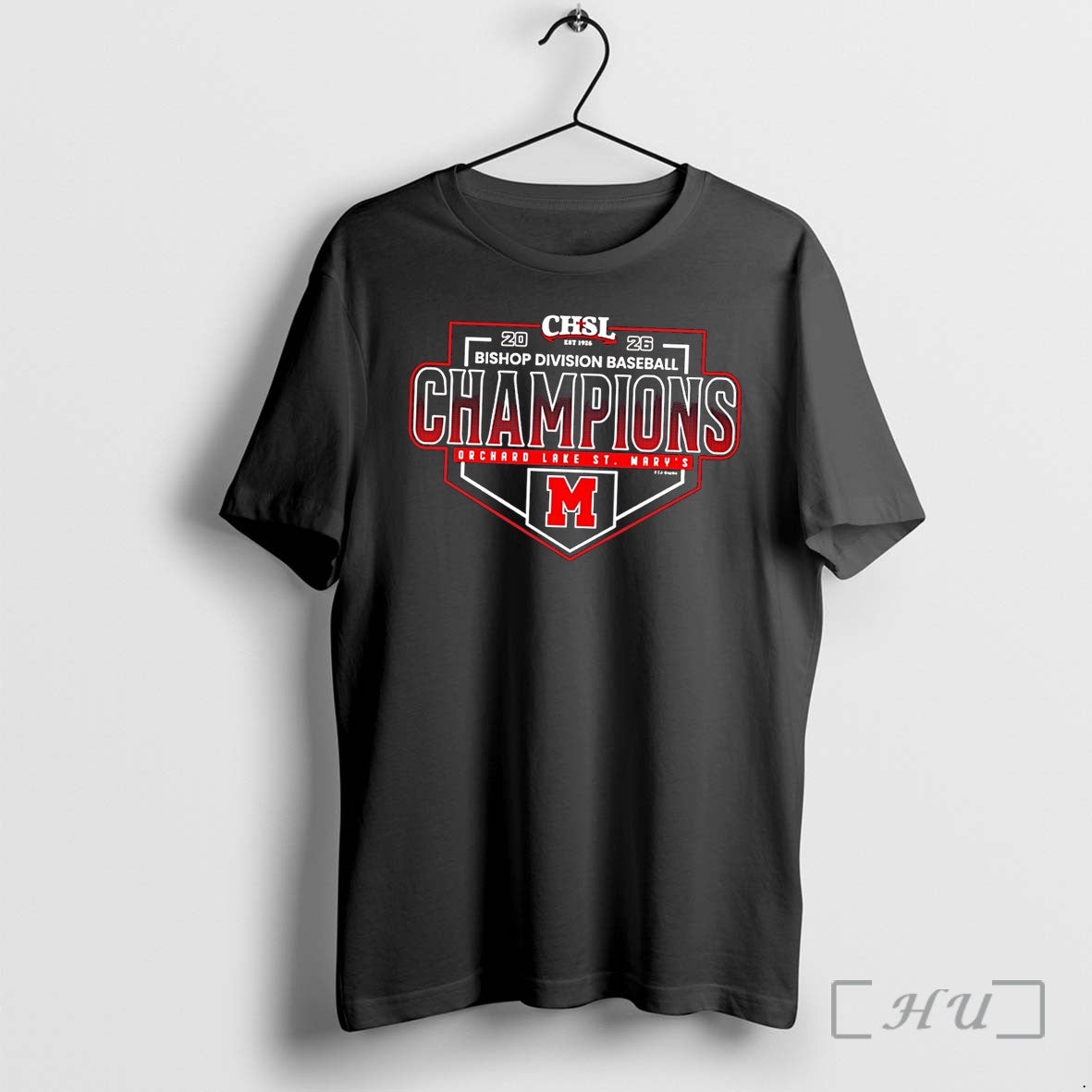 Officials Orchard Lake St Marys 2026 Chsl Baseball Bishop Division Champions Tee Premium T Shirts
