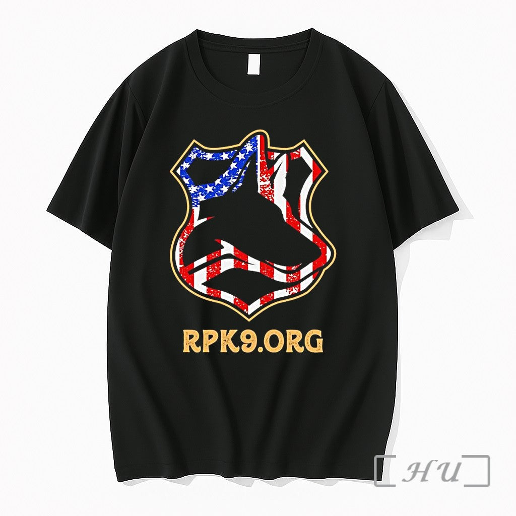 Officials Police K9 Dog Rpk9 Org American Flag Shield