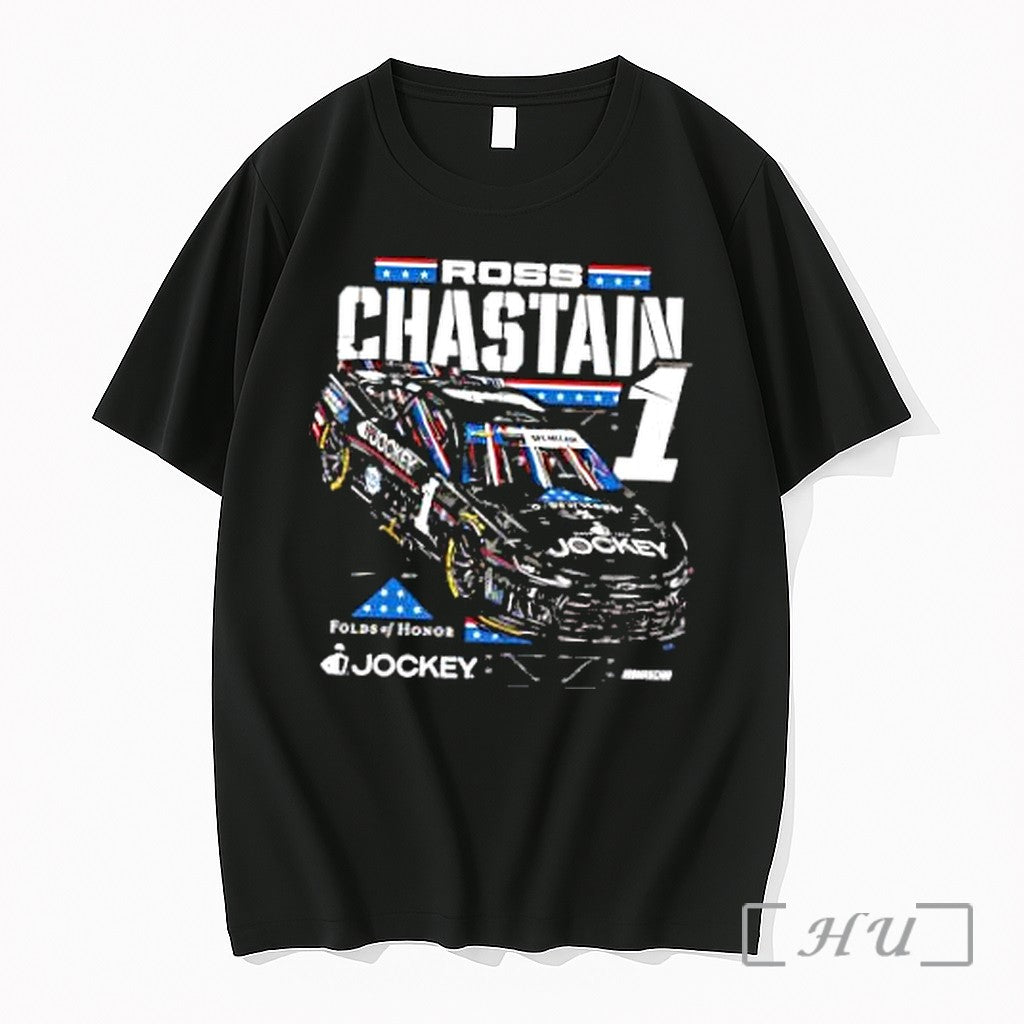 Officials Ross Chastain 1 Jockey Folds Of Honor Sfc Mccain Nascar Premium T Shirts Sweater