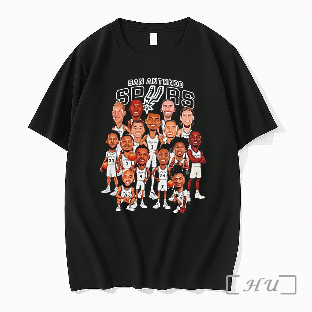 Officials San Antonio Spurs 2026 Playoffs Caricature Tee