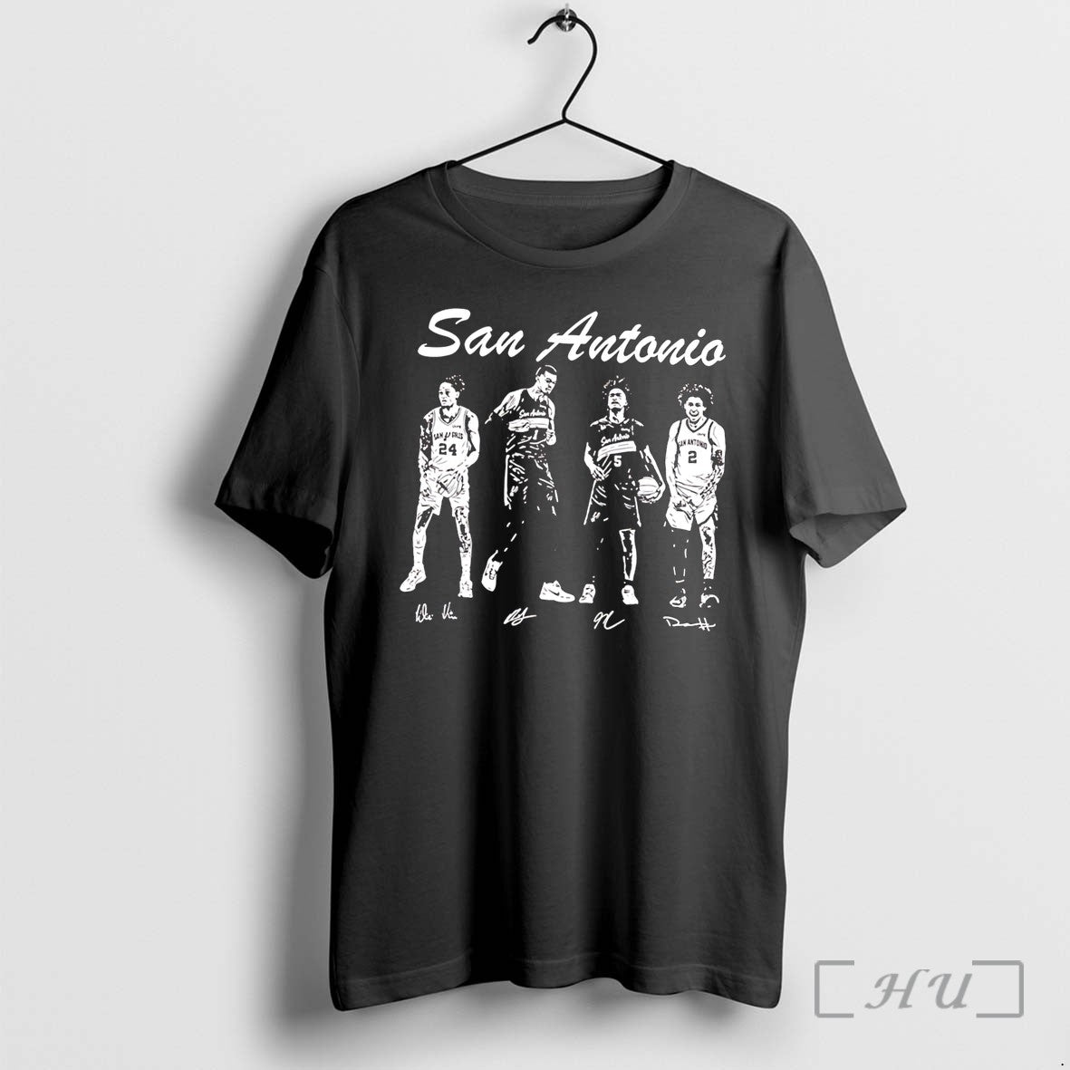 Officials San Antonio Spurs Wembanyama Harper Castle Vassell Tee