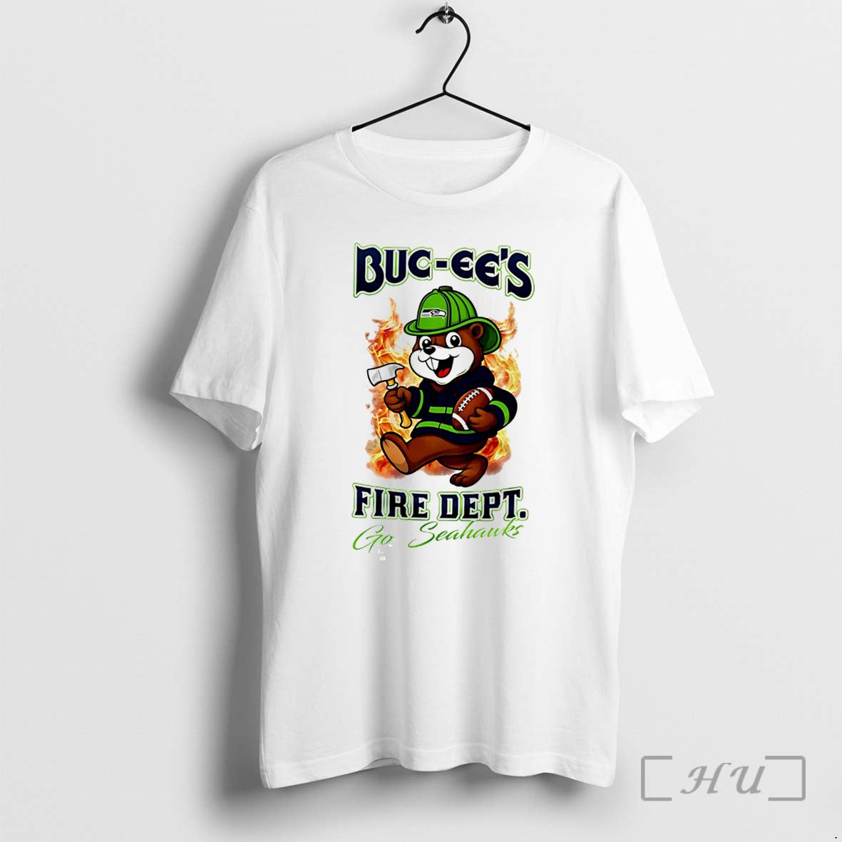 Officials Seattle Seahawks Buc Ees Fire Dept Go Bears Firefighter Strong Tee Premium T Shirts