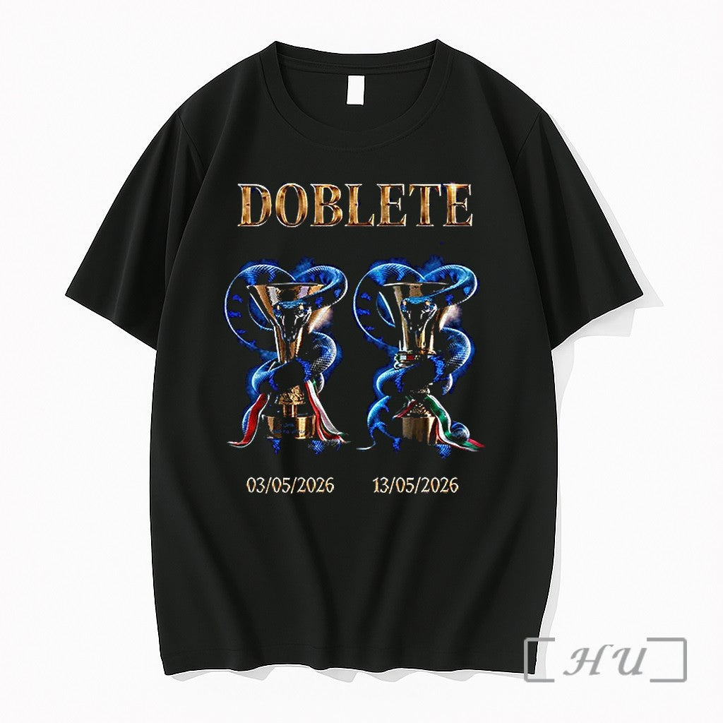 Officials Snake And Cup Inter Milan Fc Doblete Winner Champions 03052026 13052026 Premium T Shirts