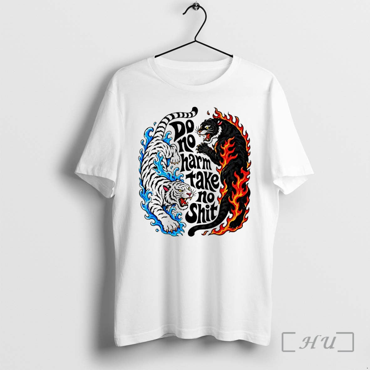 Officials Tiger Do No Harm Take No Shit Black And White Premium T Shirts Sweater