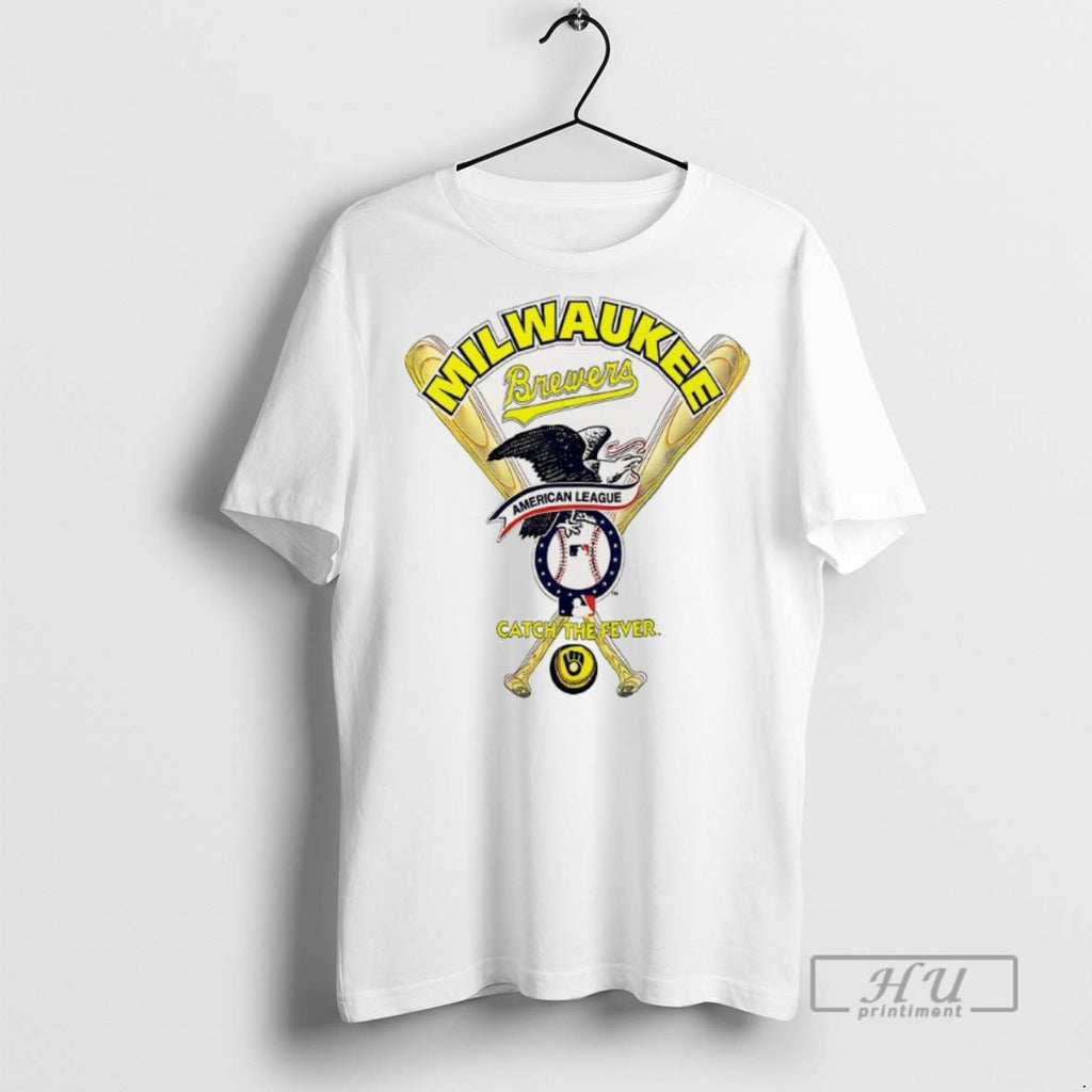 Officials Trending Milwaukee Brewers Catch The Fever Graphic Tee Shirt Sweatshirt Hoodies