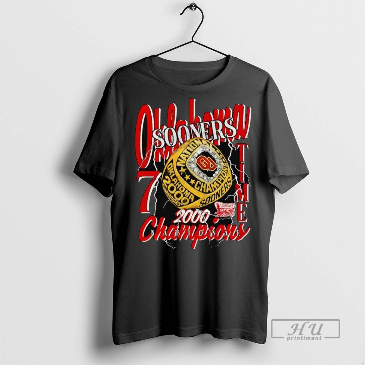 Officials Trending Oklahoma Sooners National Champions Ring 7 Time Graphic Tee Shirt Sweatshirt Hoodies