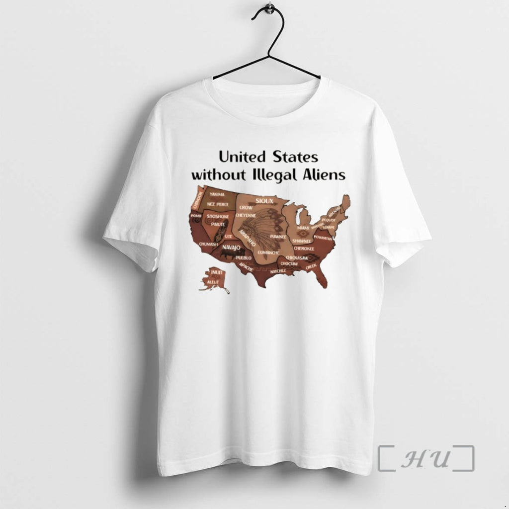 Officials United States Without Illegal Aliens Abolish Ice Native Land Map Premium T Shirts Sweater