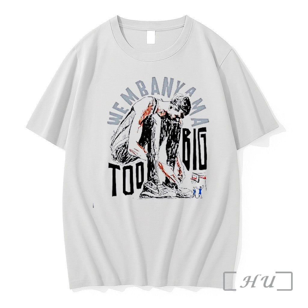 Officials Victor Wembanyama Too Big Art Premium T Shirts Sweater Hoodie Jpg