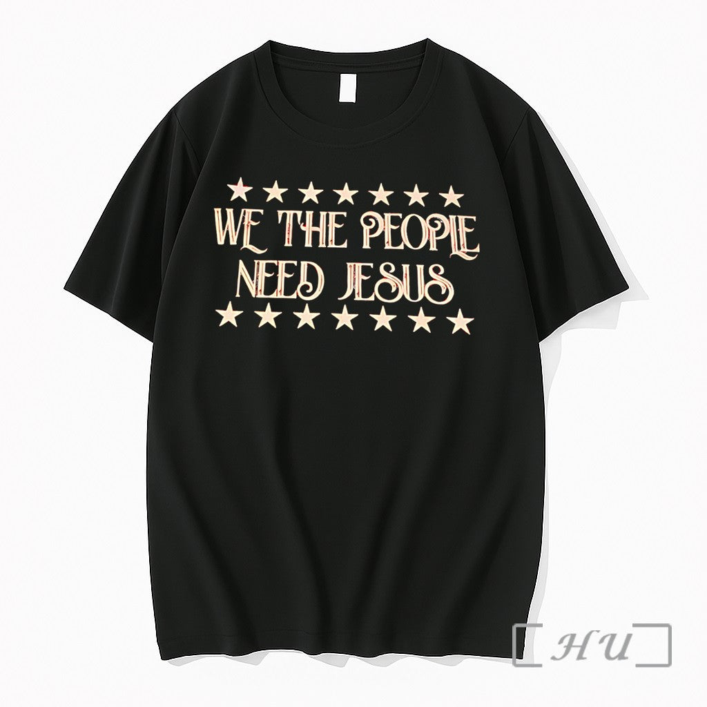 Officials We The People Need Jesus Simple Tee