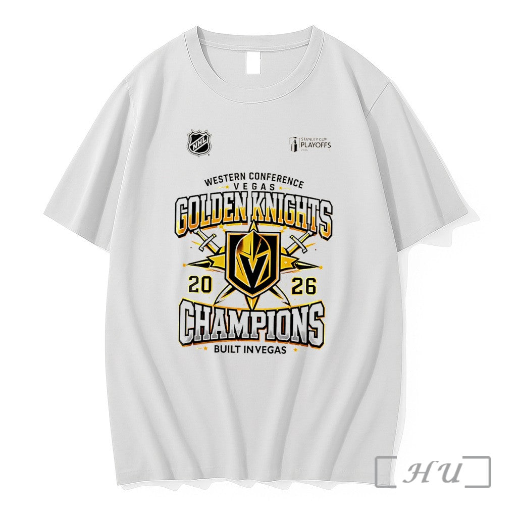 Officials Western Conference Champions 2026 Vegas Golden Knights Built In Vegas Tee Premium T Shirts