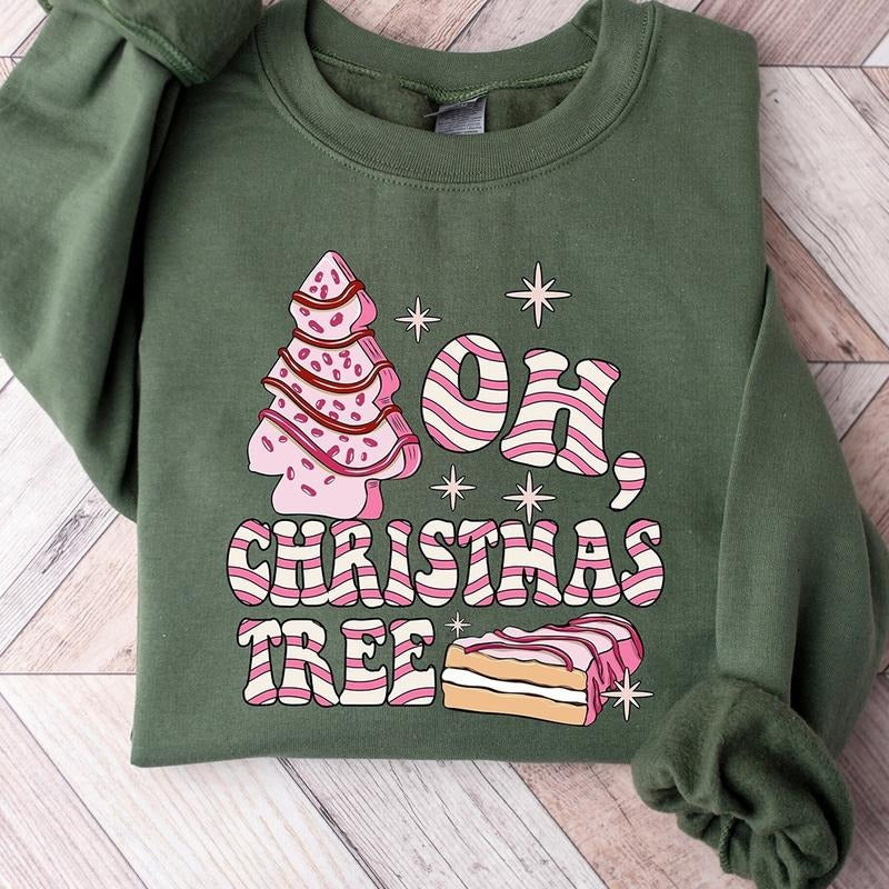 Oh Christmas Tree Crewneck Sweatshirt, Hoodie, T-shirt, Cute Christmas Gifts | UrbanDripWear.com