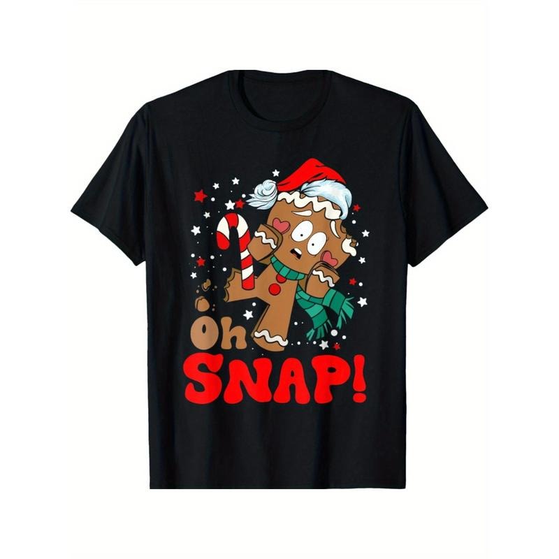 Oh Snap Gingerbread Man Christmas Funny Cookie Baking Xmas T-Shirt made in usa Hoodie, Sweatshirt | UrbanDripWear.com