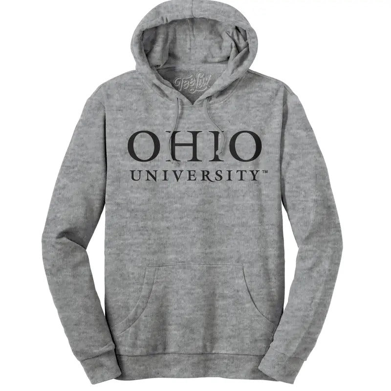 Ohio University Hooded Sweatshirt - Gray T-Shirts, Hoodie | UrbanDripWear.com