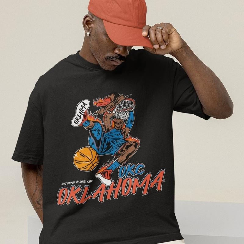 Oklahoma City Basketball T-Shirt, Vintage Oklahoma City Basketball Shirt, Unisex Oklahoma City Shirt, Retro Oklahoma...