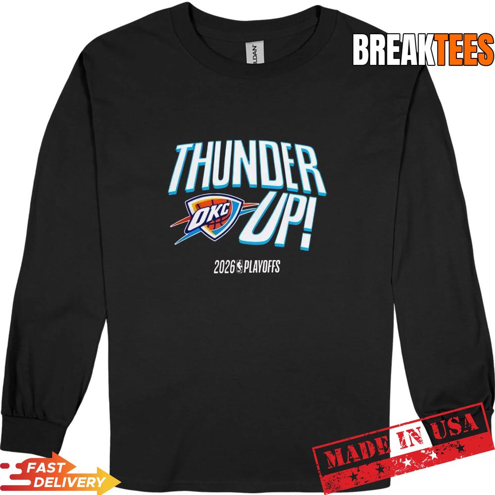 Oklahoma City Thunder Up 2026 NBA Playoffs Basketball Logo T-Shirt