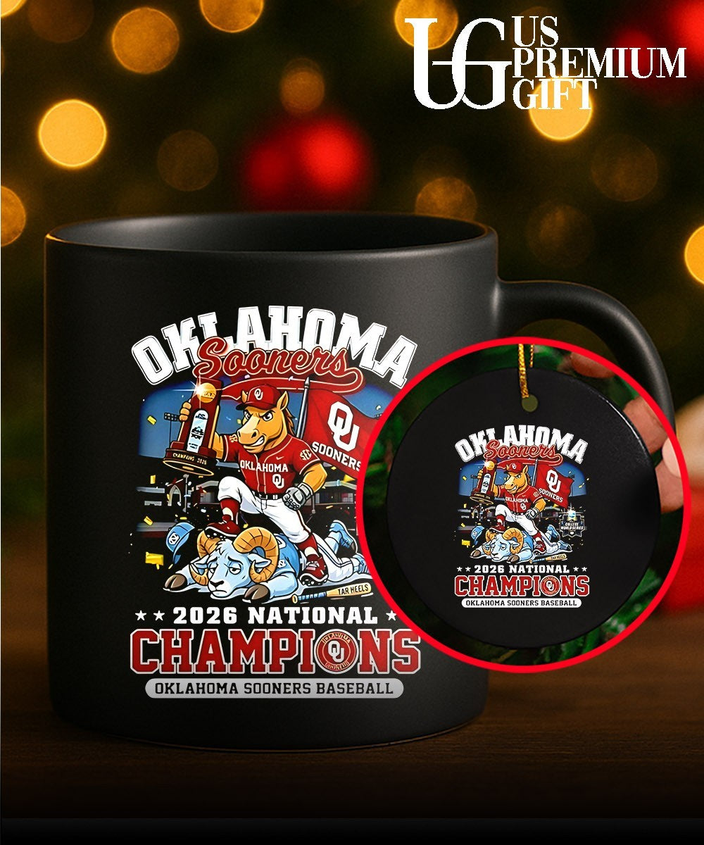 Oklahoma Sooners 2026 National Champions Baseball mascot shirt