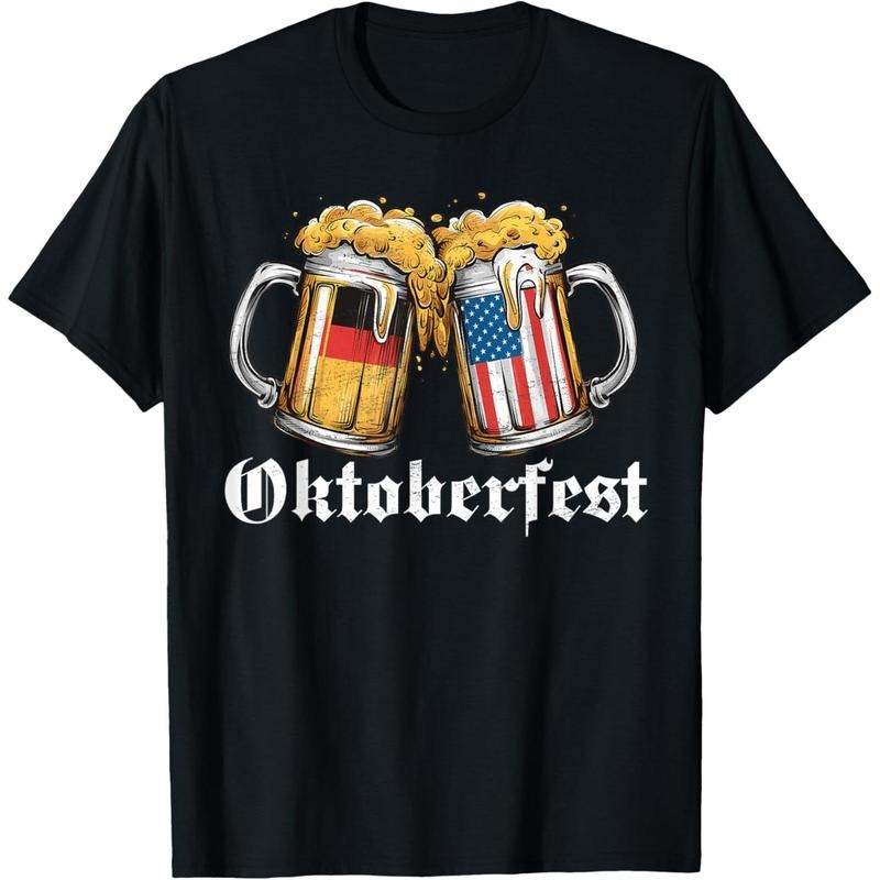 Oktoberfest Beer German American Flag T shirt Oktoberfest T-Shirt made in us Hoodie, Sweatshirt | UrbanDripWear.com