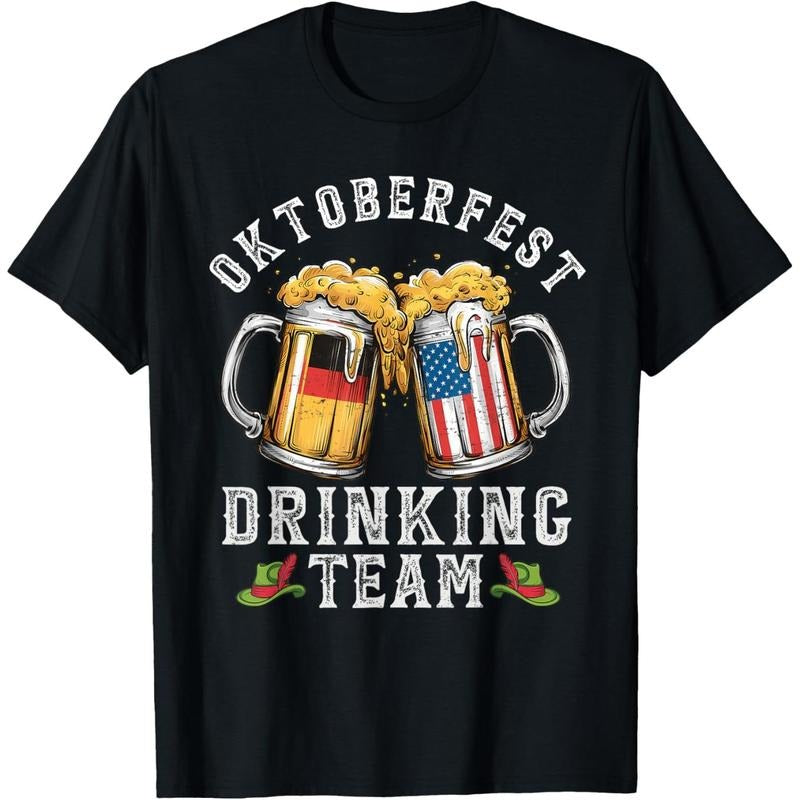Oktoberfest Squad Drinking Team Beer German American Flag T-Shirt made in usa Hoodie, Sweatshirt | UrbanDripWear.com