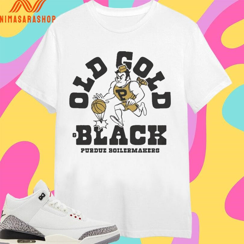 Old Gold And Black Purdue Boilermakers Men’s Basketball Shirts