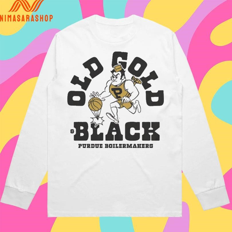 Old Gold And Black Purdue Boilermakers Men’s Basketball Shirts