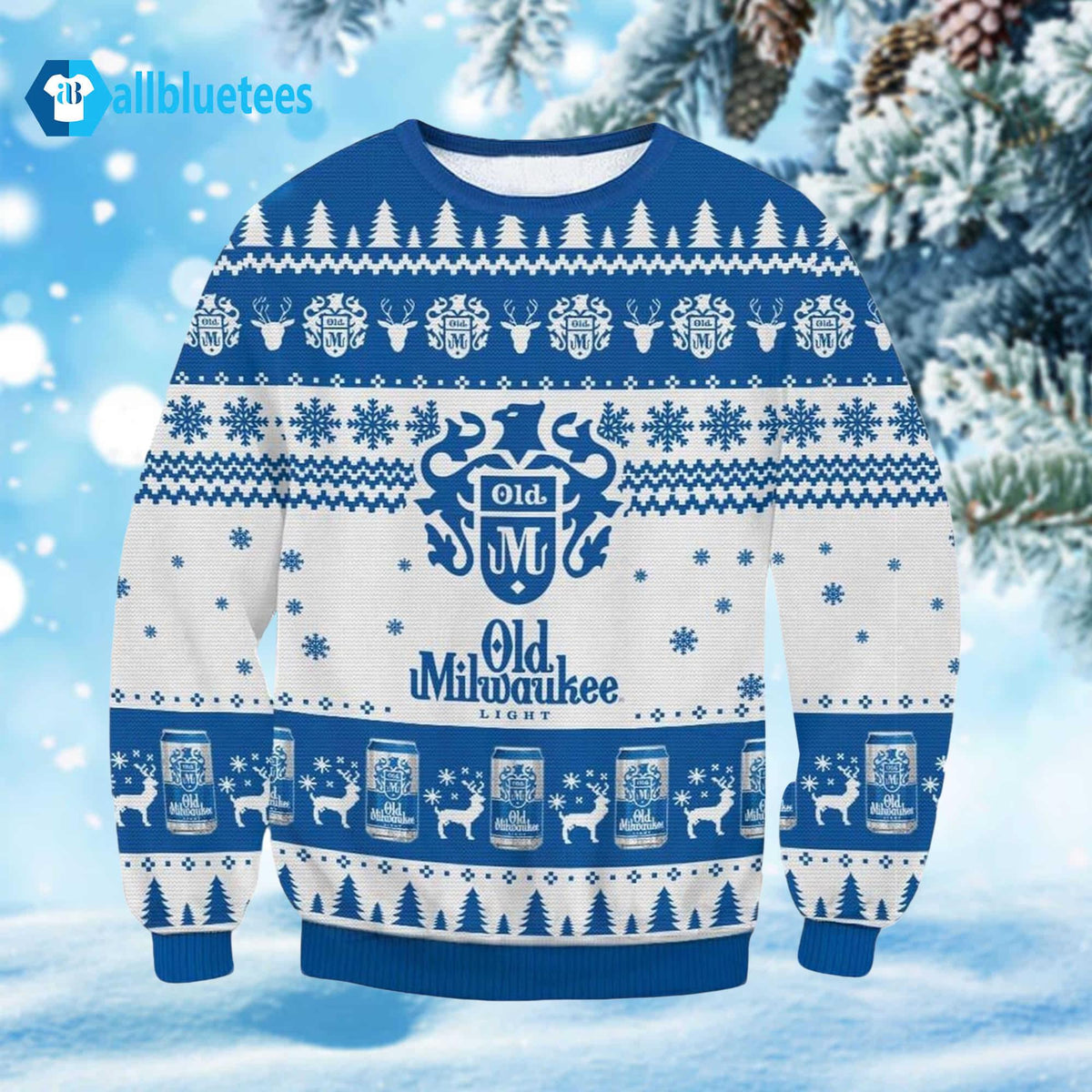 Old Milwaukee Light Ugly Christmas Sweater