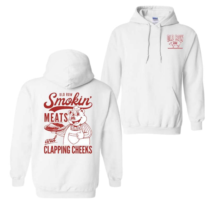 Old Row The Smokin' Meats Graphic Hoodie Sweatshirt T-Shirt, For Men And Women, Trendy Shirt | UrbanDripWear.com