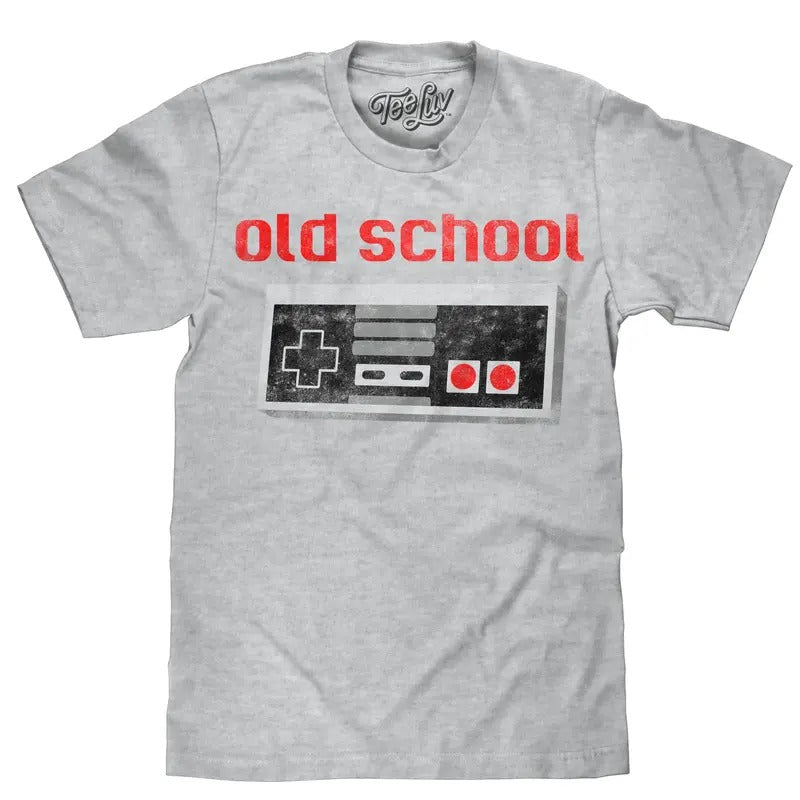Old School T-Shirt - Gray Hoodie, Sweatshirt | UrbanDripWear.com