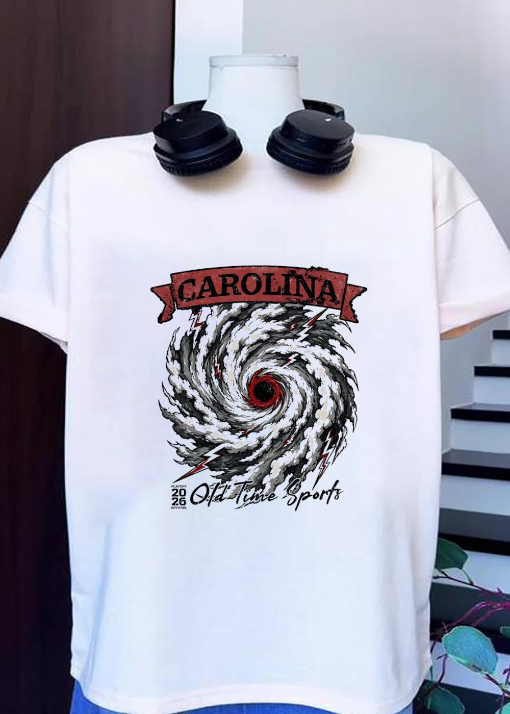 Old Time Sports Playoff 20 26 Carolina Hurricane T-Shirt