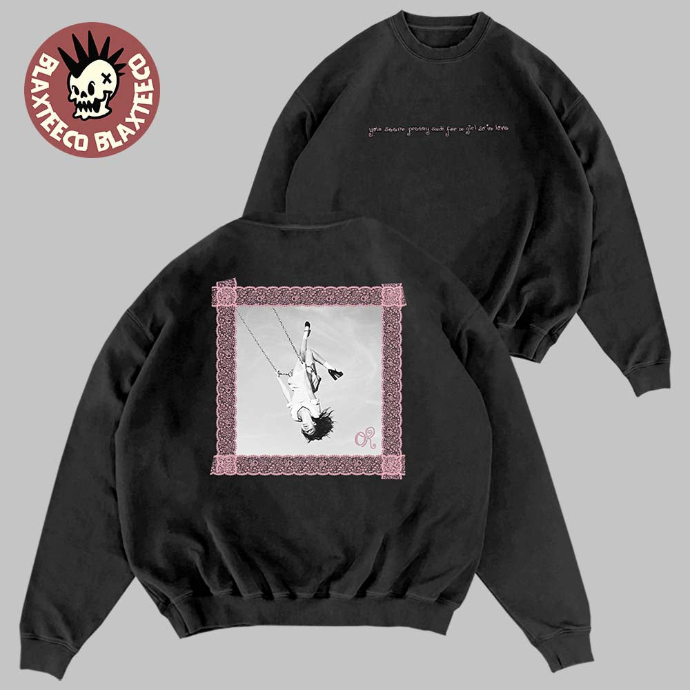 Olivia Rodrigo You Seem Pretty Sads For A Girl So In Love Merch Lace Album Cover Crewneck Sweater