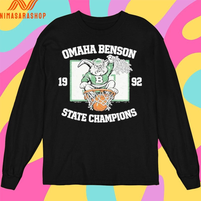Omaha Benson State Champions 1992 Basketball Shirts