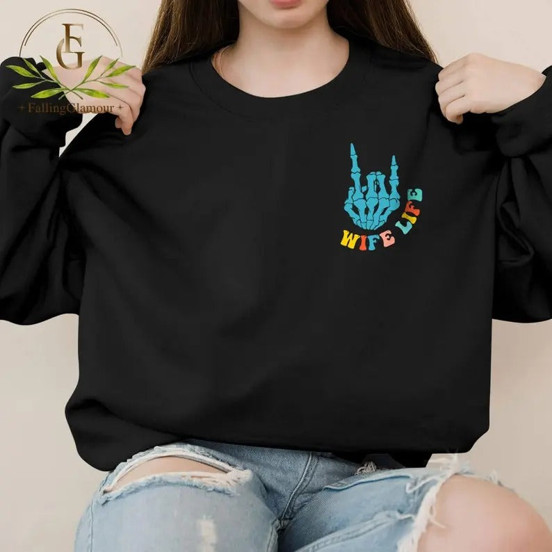 On My Husband's Last Nerve Shirt, Wifey Shirt, Last Nerve Shirt, Cool Wife Shirt, Funny Wife Sweatshirt, Mom Life Shirt,...
