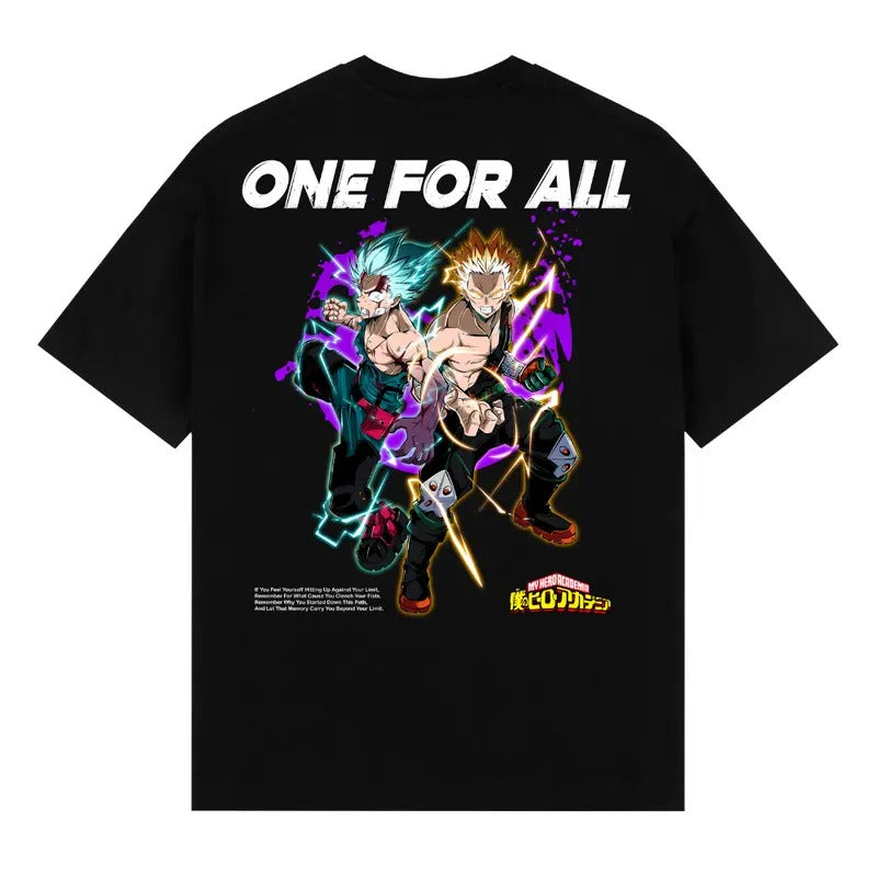One For All - My Hero Academia Graphic Tee, Game Shirt, Anime Shirt, Manga Shirt Hoodie, Sweatshirt | UrbanDripWear.com