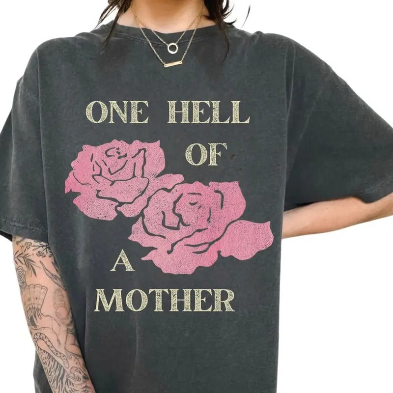 One Hell Of A Mother Retro Mom Appreciation Shirt , Mother's Day shirt Hoodie, Sweatshirt | UrbanDripWear.com