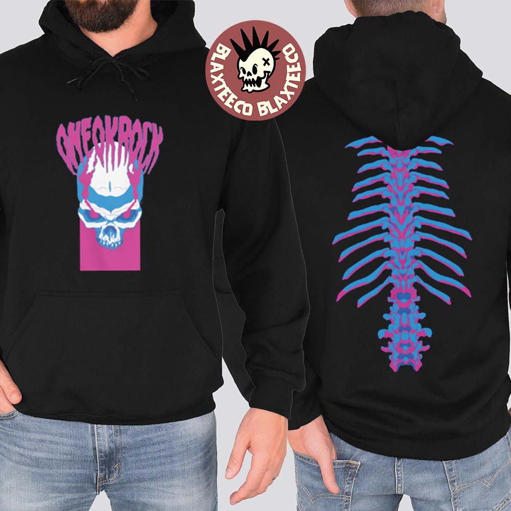 One OK Rock Detox Skeleton Skull Logo Hoodie
