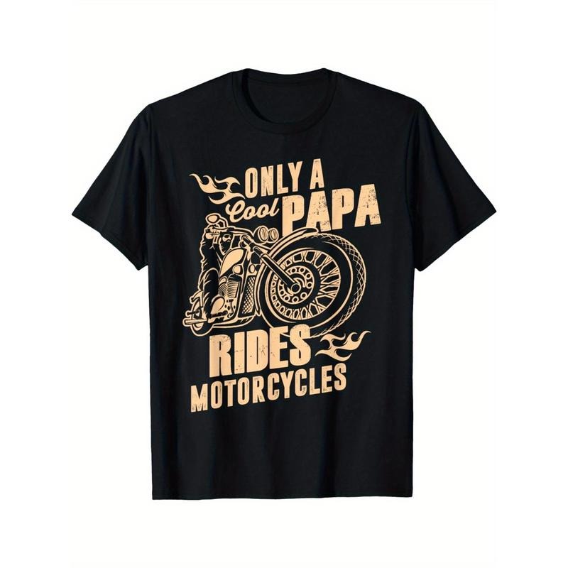 Only Cool Papa Rides Motorcycles T-Shirt Funny Father's Day T-Shirt Made in USA Hoodie, Sweatshirt | UrbanDripWear.com