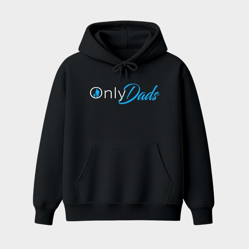 Only Dads Hoodie, Funny Fatherhood Logo Pullover, Playful Dad Humor Sweatshirt, Unisex Casual Streetwear Top, Trendy...