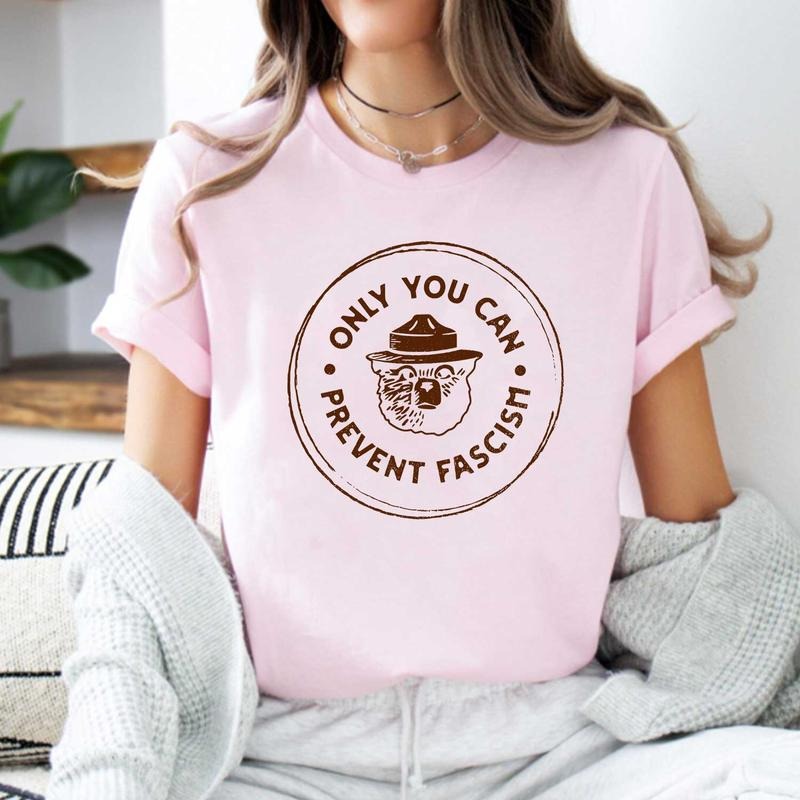 Only You Can Prevent Fascism Protest Shirt, Defund DOGE and Musk Reject Fascism Project 2025, Activist Shirt, Tshirt...